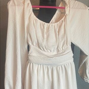 Elegant White Women's Dress